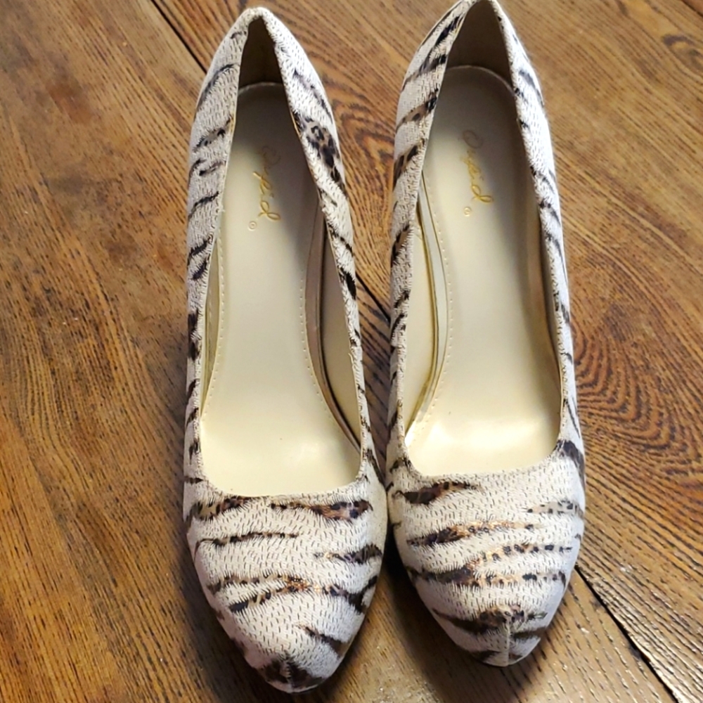 Animal print heels